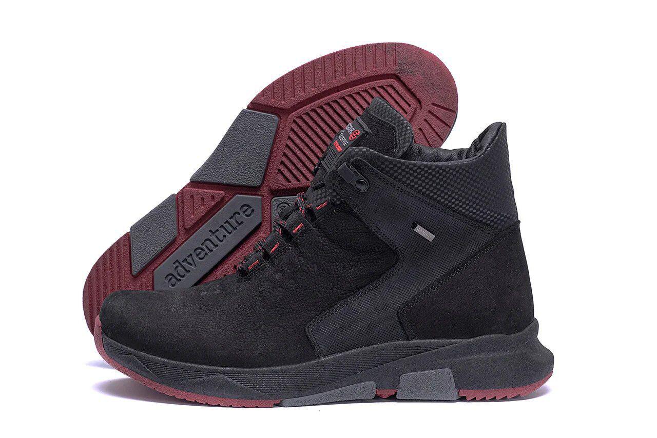 Ботинки нубук мужские зимние повседневные ZG Adventure р. 44 29 см Черный (28729774)