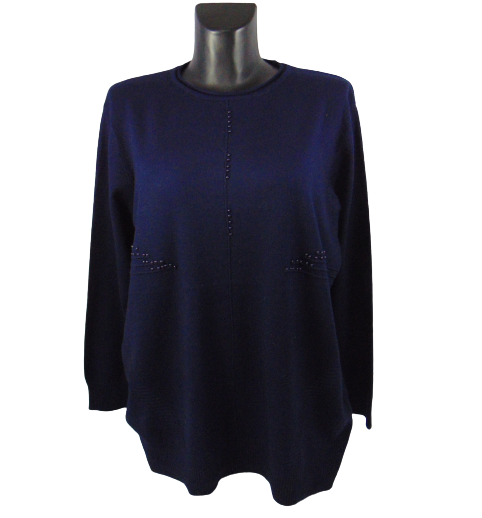 Джемпер жіночий P-HEY Q281 р. 54-58 Синій (1782877299)