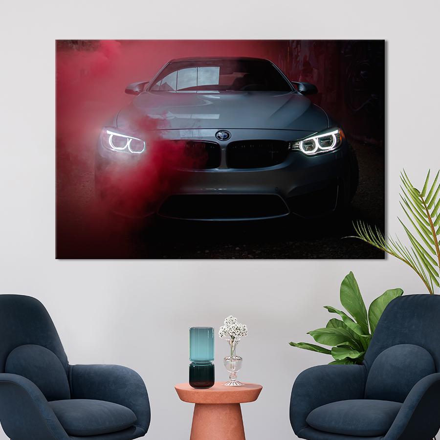 Картина Автомобиль Спорткар BMW M4 120x80 см (A1193-1)