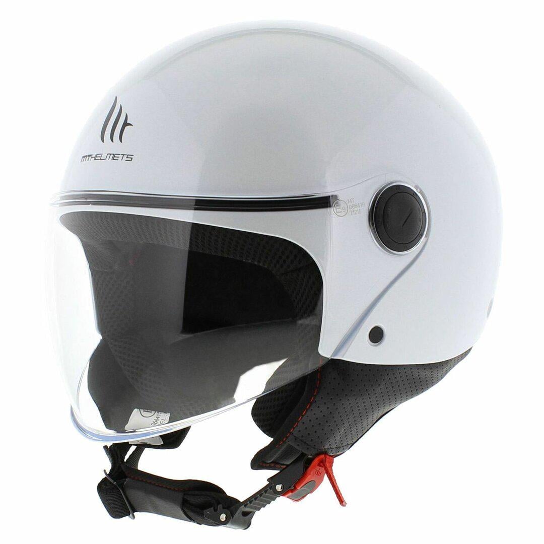 Мотошолом MT HELMETS STREET Solid M Gloss Pearl White (31040)
