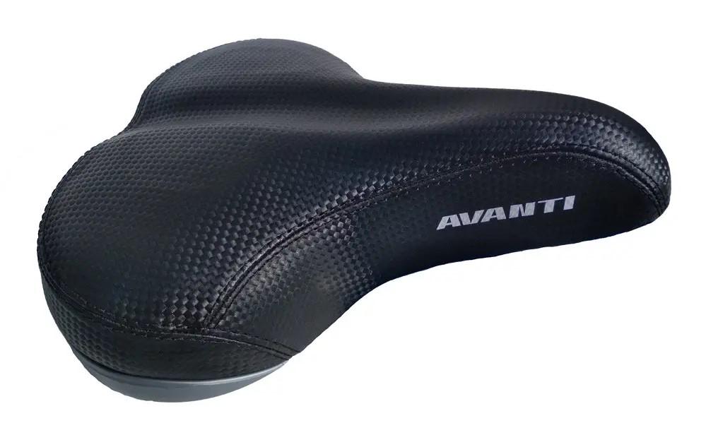 Седло для велосипеда Avanti SDD-798-4B ТУРИСТ большое с пружинами черное материал под карбон Черный (SDD-798-4B) Седло для велосипеда Avanti SDD-798-4B ТУРИСТ большое с пружинами черное материал под карбон Черный (SDD-798-4B)