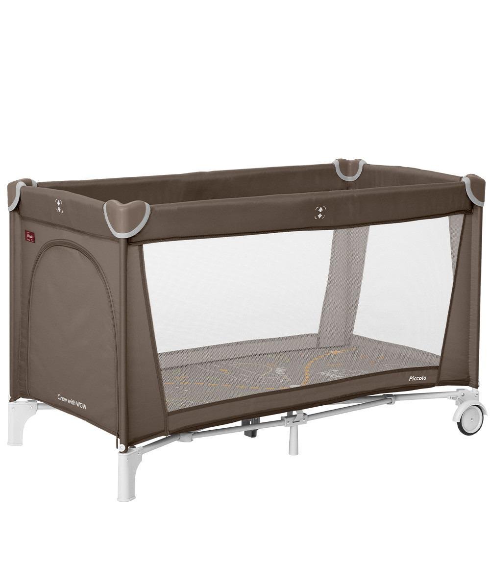Детский манеж Carrello Piccolo+ Chocolate Brown с двухуровневым дном (CRL-18102)