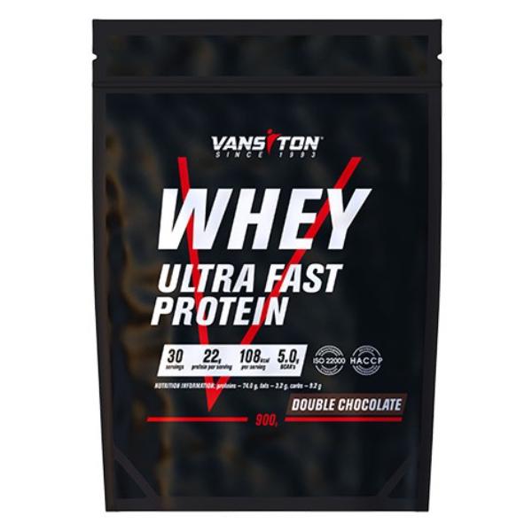 Протеїн Vansiton Ultra Protein 900 г 30 порцій Double Chocolate (000026268)