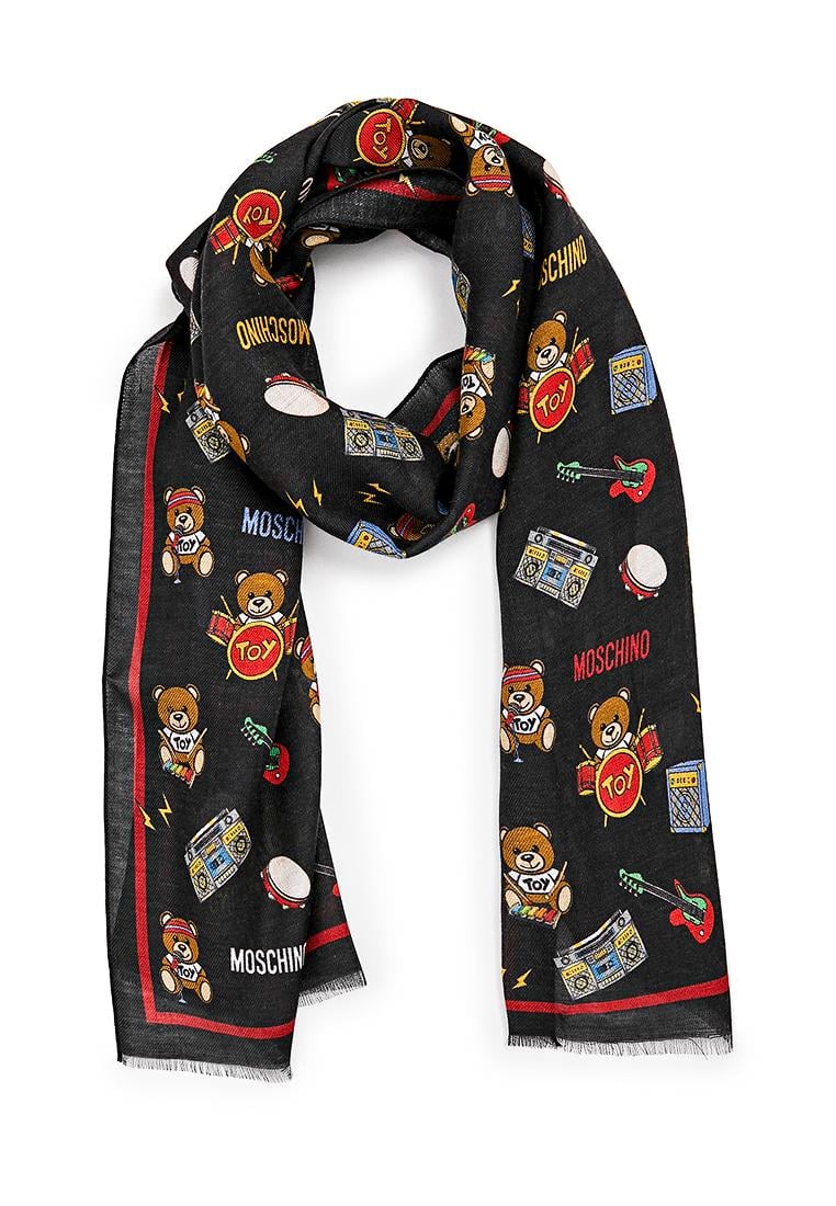 Шарф женский Moschino Черный (3313-5)