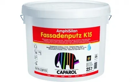 Штукатурка силіконова фасадна Caparol Amphisilan Fassadenputz K15 1 25 кг