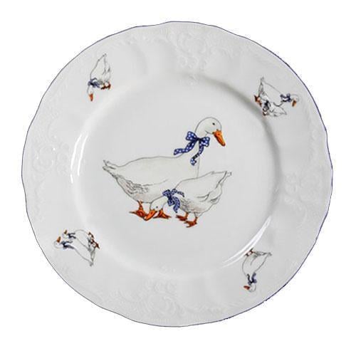 Набор тарелок обеденных Thun Bernadotte Гуси фарфор 6 шт. d 25 см (5936B52)