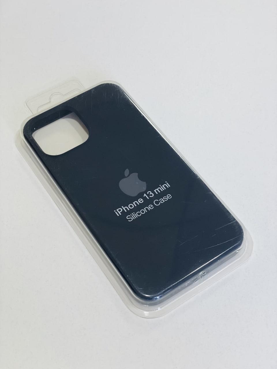 Силіконовий чохол для iPhone 13 Mini / чорний