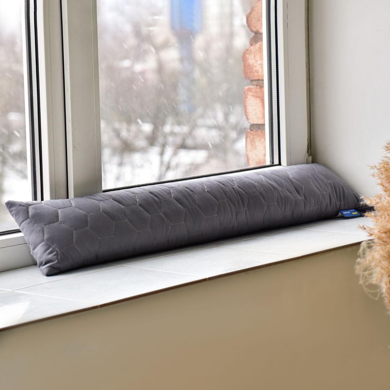 Подушка валик декоративная IDEIA 15х90 см Графитовый (25898196)