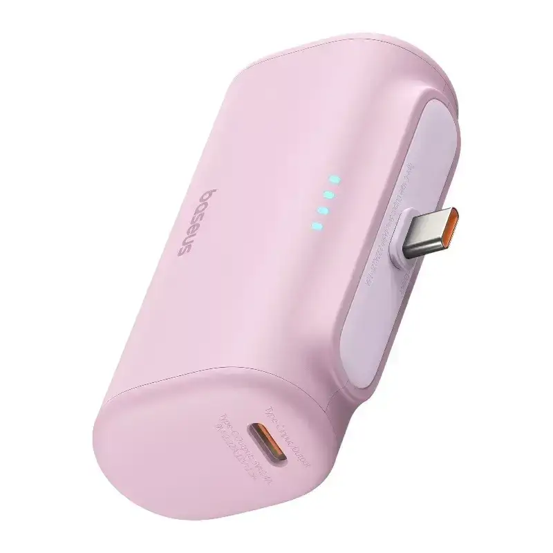 Батарея портативная BASEUS Compact Fast Charging Type-C Edition P10068306413-00 5000 mAh 20W Pink - фото 5