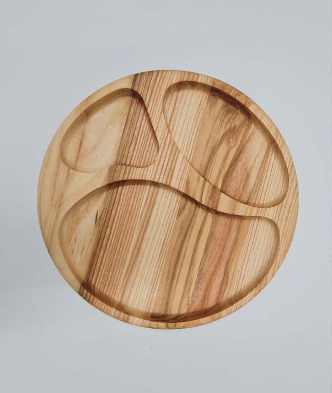 Манежниця секційна з роздільниками для подачі сирних і м'ясних закусок d 30 см (IN30)