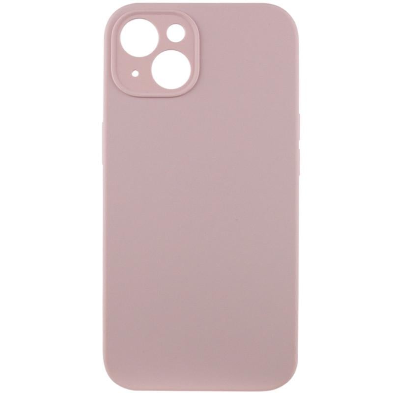 Противоударный чехол Silicone Case Full Camera Protective (AA) NL для Apple iPhone 13 (6.1") Розовый / Chalk Pink