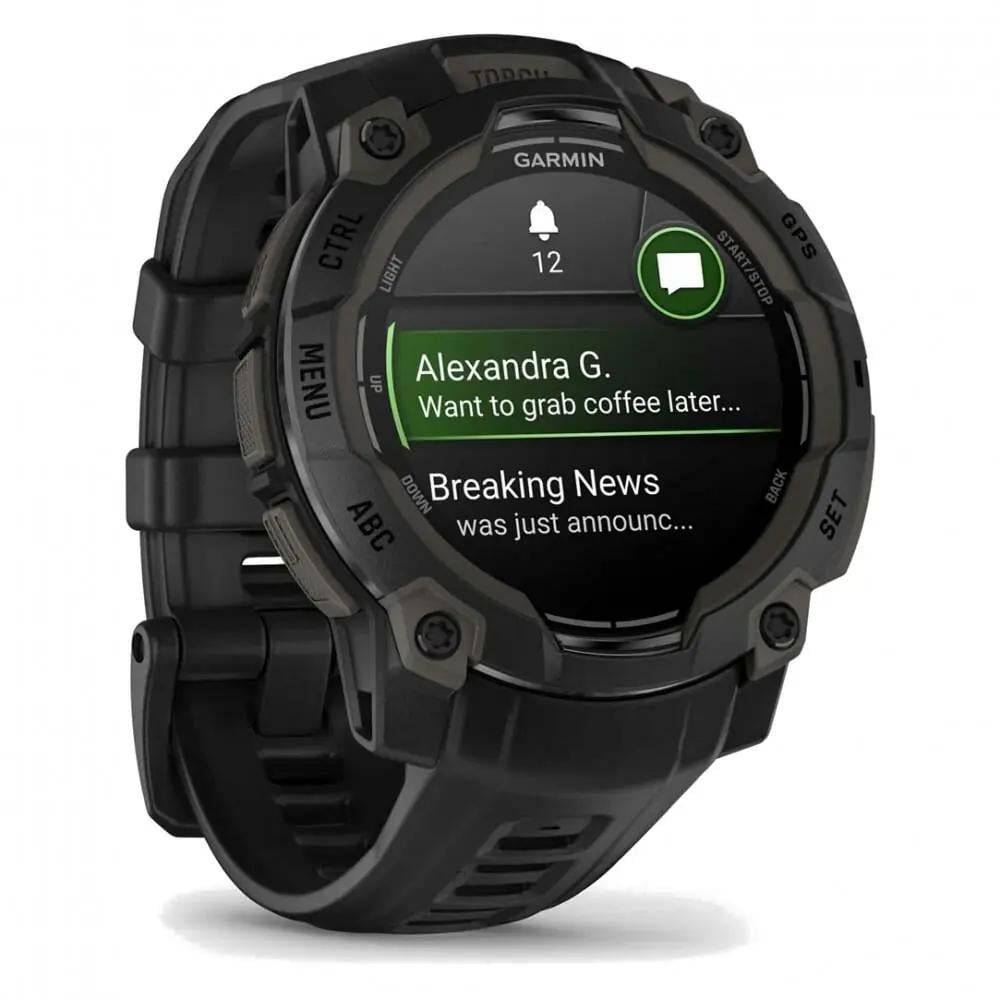 Смарт-годинник Garmin Instinct 3 45 мм Amoled Black with Black Band (010-02936-00/40) - фото 2