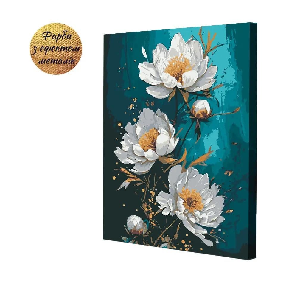 Картина по номерам Riviera Blanca "Бирюзовые букеты" ITR-090 2 шт. в наборе краска с металлическим эффектом (RB-0998/RB-0999) - фото 3 Картина по номерам Riviera Blanca "Бирюзовые букеты" ITR-090 2 шт. в наборе краска с металлическим эффектом (RB-0998/RB-0999) - фото 3