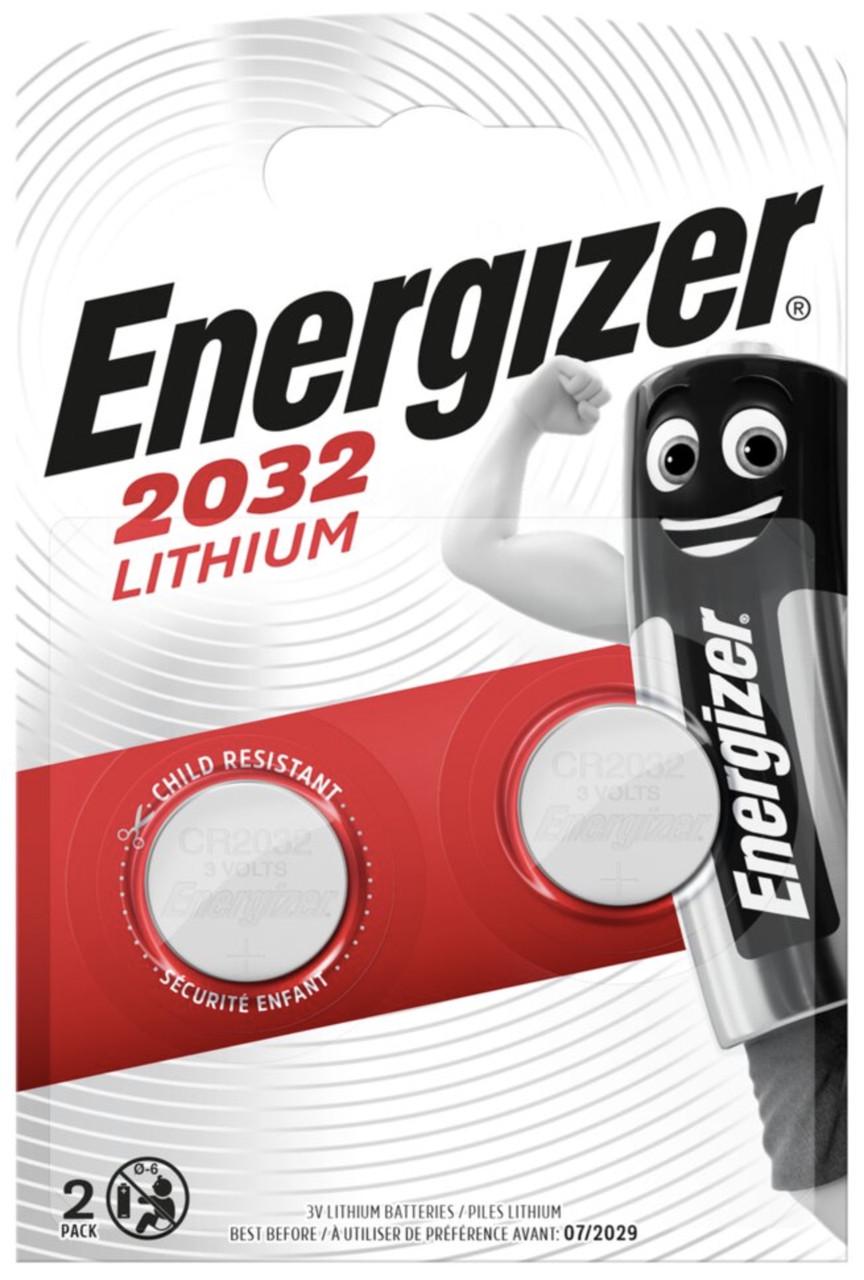 Батарейки літієві Energizer CR2032 блістер 2 шт.
