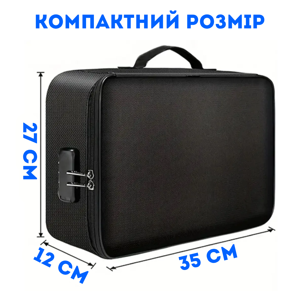 Сумка для документов водостойкая дорожная с кодовым замком (5888) - фото 3 Сумка для документов водостойкая дорожная с кодовым замком (5888) - фото 3