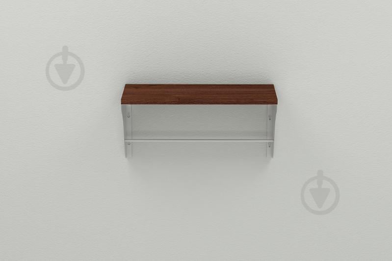 Полка настенная Ferrum-decor Комфи 260x600x240 металл Белый ДСП Венге 16 мм (KOM0031) Полка настенная Ferrum-decor Комфи 260x600x240 металл Белый ДСП Венге 16 мм (KOM0031)