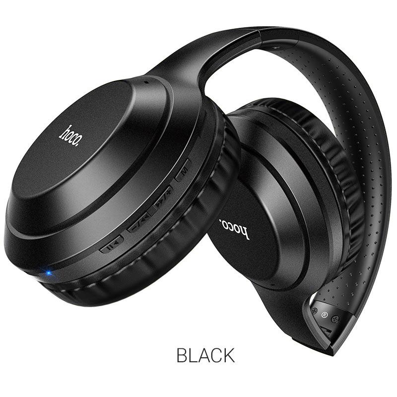 Навушники безпровідні Hoco W30 Fun Move Bluetooth/AUX/BT V5,0/300 mAh Чорний (7345363945) - фото 3