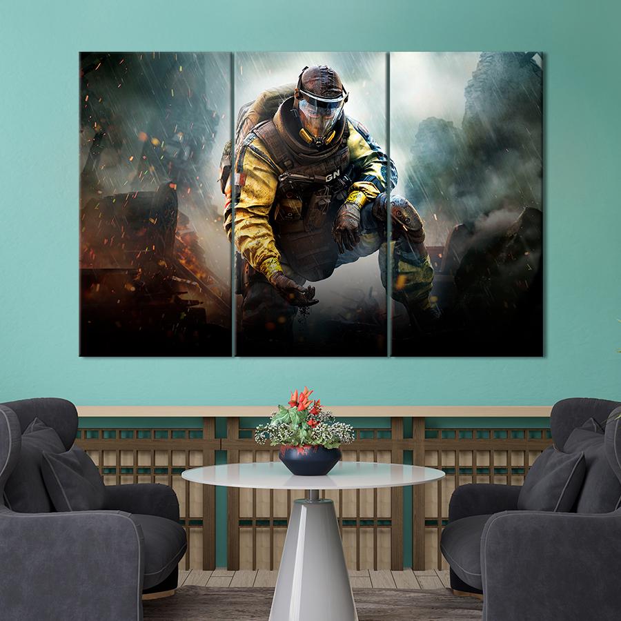 Настенний декор Главный оперативник Tom Clancy’s Rainbow Six Осада 128x81 см (A182-3)