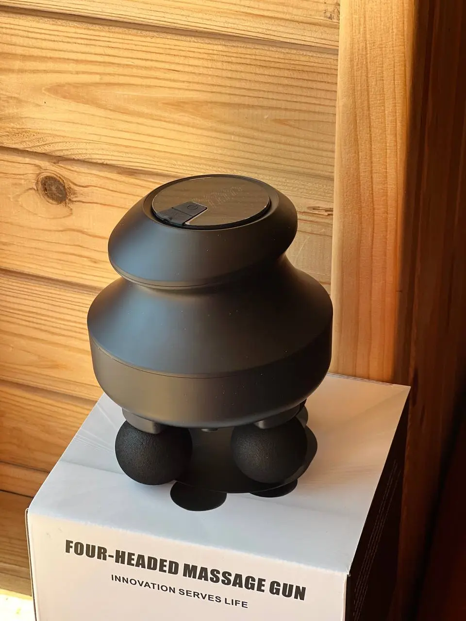 Массажер для глубоких тканейс 4 головками для мышц спины/шеи/головы