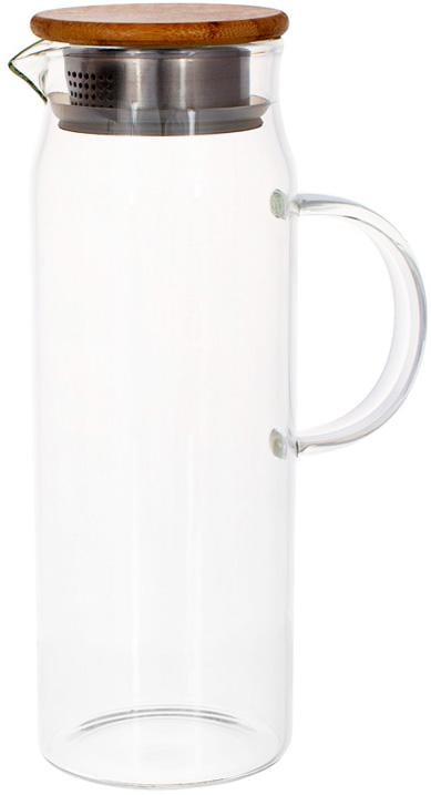 Кувшин стеклянный Lorenza 1500 мл с бамбуковой крышкой (BD-599-109)