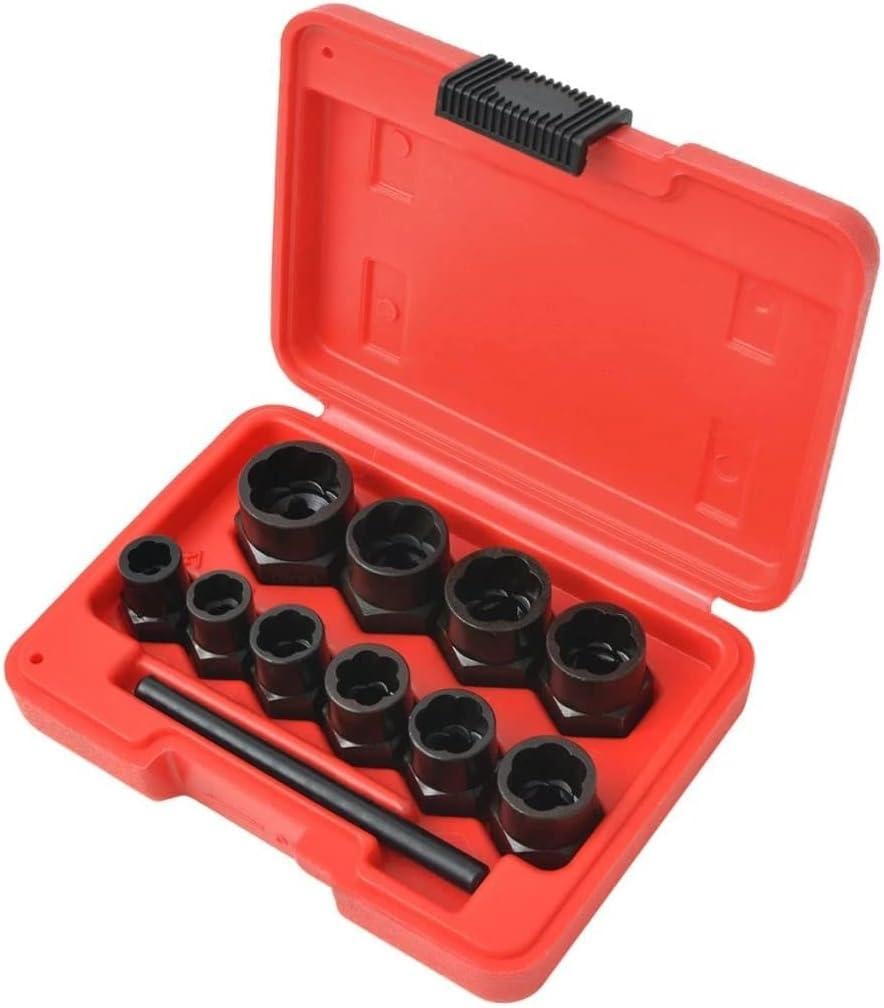 Набор для выкручивания поврежденных болтов и гаек Rewolt T1344 высокий профиль 10 шт. - фото 3 Набор для выкручивания поврежденных болтов и гаек Rewolt T1344 высокий профиль 10 шт. - фото 3