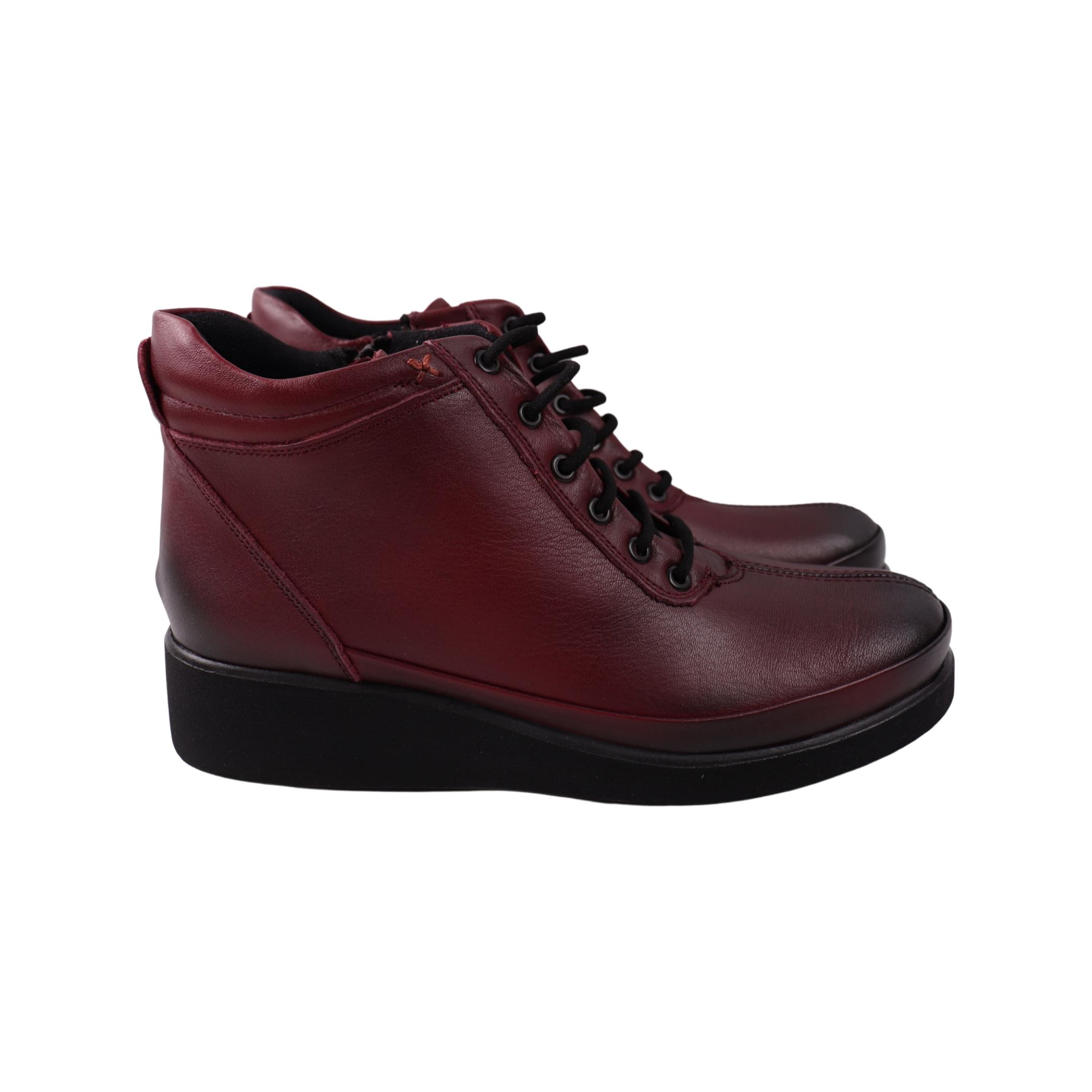 Ботинки женские Kesim натуральная кожа р. 40 Бордовый (151-23DHC)