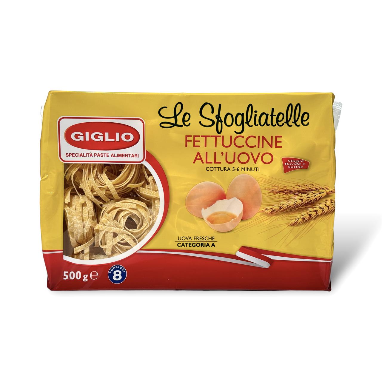 Макарони яєчні гнізда Giglio fettuccine all uovo 500 г (2088778267)