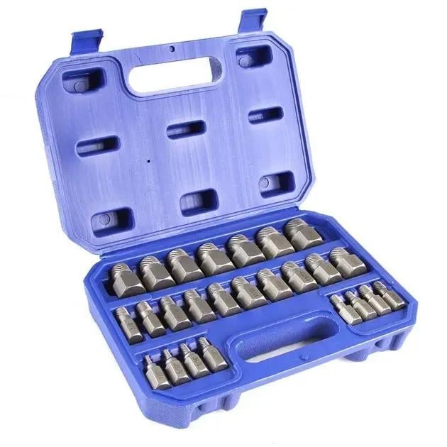 Набор экстракторов Mar-Pol M58661 для выкручивания сломанных болтов и шпилек в кейсе 25 пр. (11012)