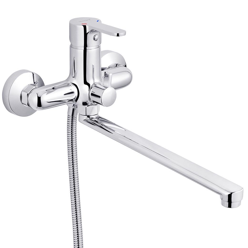 Смеситель для ванны IBERGRIF Square M13122 CV028486 однорычажный Хром (147743)