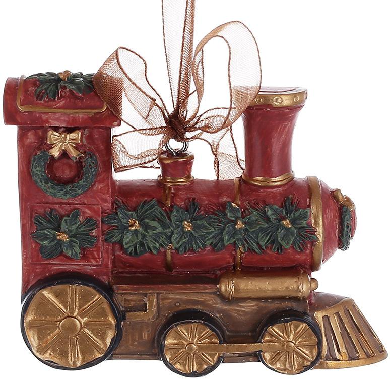 Подвески новогодние 12 шт. паровозик 7,5х6 см