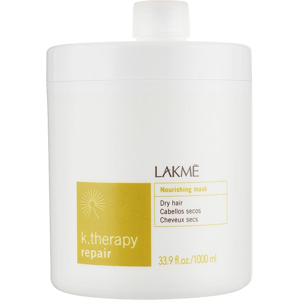 Маска питательная для сухих и поврежденных волос Lakme K.therapy Repair Nourishing Dry Hair Mask 1000 мл (43443) Маска питательная для сухих и поврежденных волос Lakme K.therapy Repair Nourishing Dry Hair Mask 1000 мл (43443)
