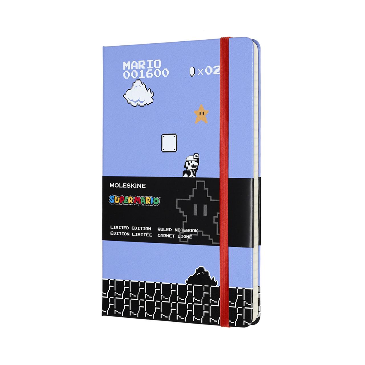 Блокнот Moleskine Limited Super Mario середній 13х21 см 240 сторінок в лінійку синій (8058647621180)