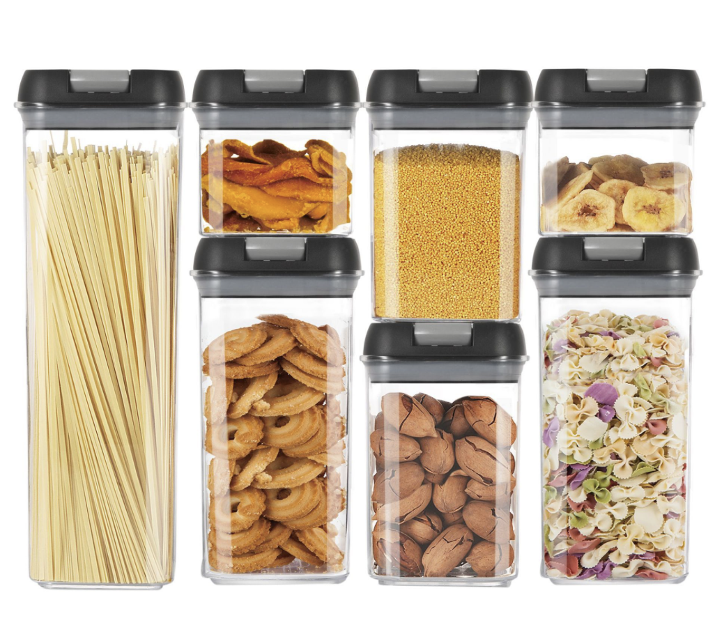 Набір контейнерів для сипучих продуктів 7 ємностей з вакуумною кришкою (Е500015) - фото 1 Набір контейнерів для сипучих продуктів 7 ємностей з вакуумною кришкою (Е500015) - фото 1