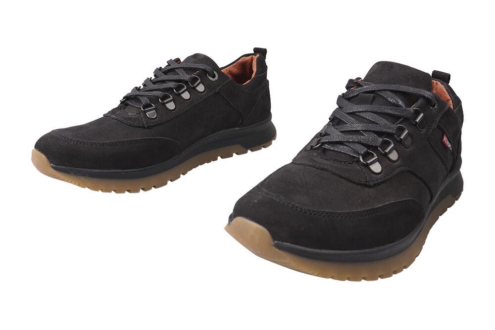 Кроссовки мужские Konors из кожи-нубука на низком ходу на шнуровке р. 43 Черный (323-8/21DTC) - фото 5 Кроссовки мужские Konors из кожи-нубука на низком ходу на шнуровке р. 43 Черный (323-8/21DTC) - фото 5