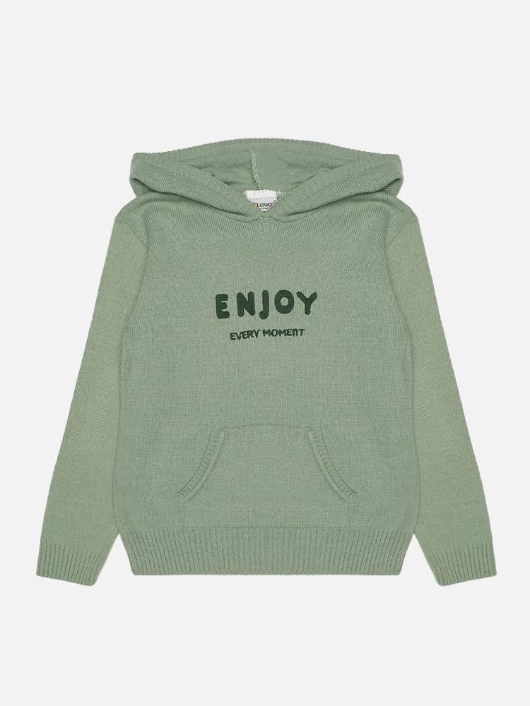 Худи для мальчика ЦБ-00220538 122 см Оливковый (28575461)