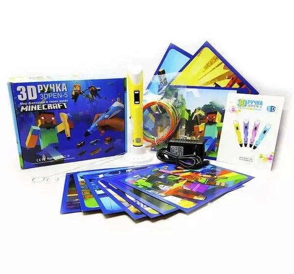 Комплект 3D ручка Xo Pen-2 3 с LCD дисплеем набор пластика pla Синий (7711/U)