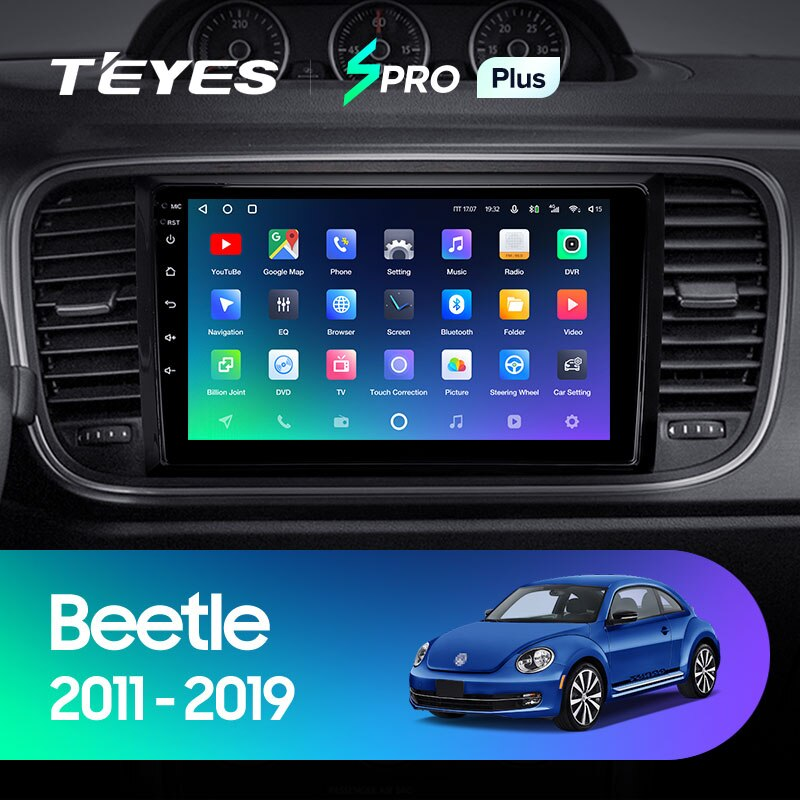 Автомагнитола штатная Teyes для Volkswagen Beetle A5 2011-2019 SPRO-PLUS 3+32G Wi-Fi (1405303390) - фото 2