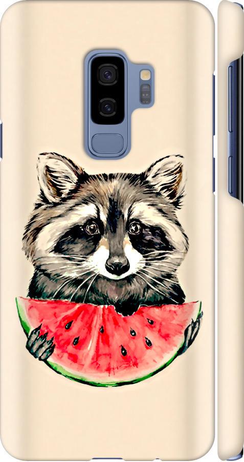 Чехол на Samsung Galaxy S9 Plus Енотик с арбузом (4605m-1365-42517)
