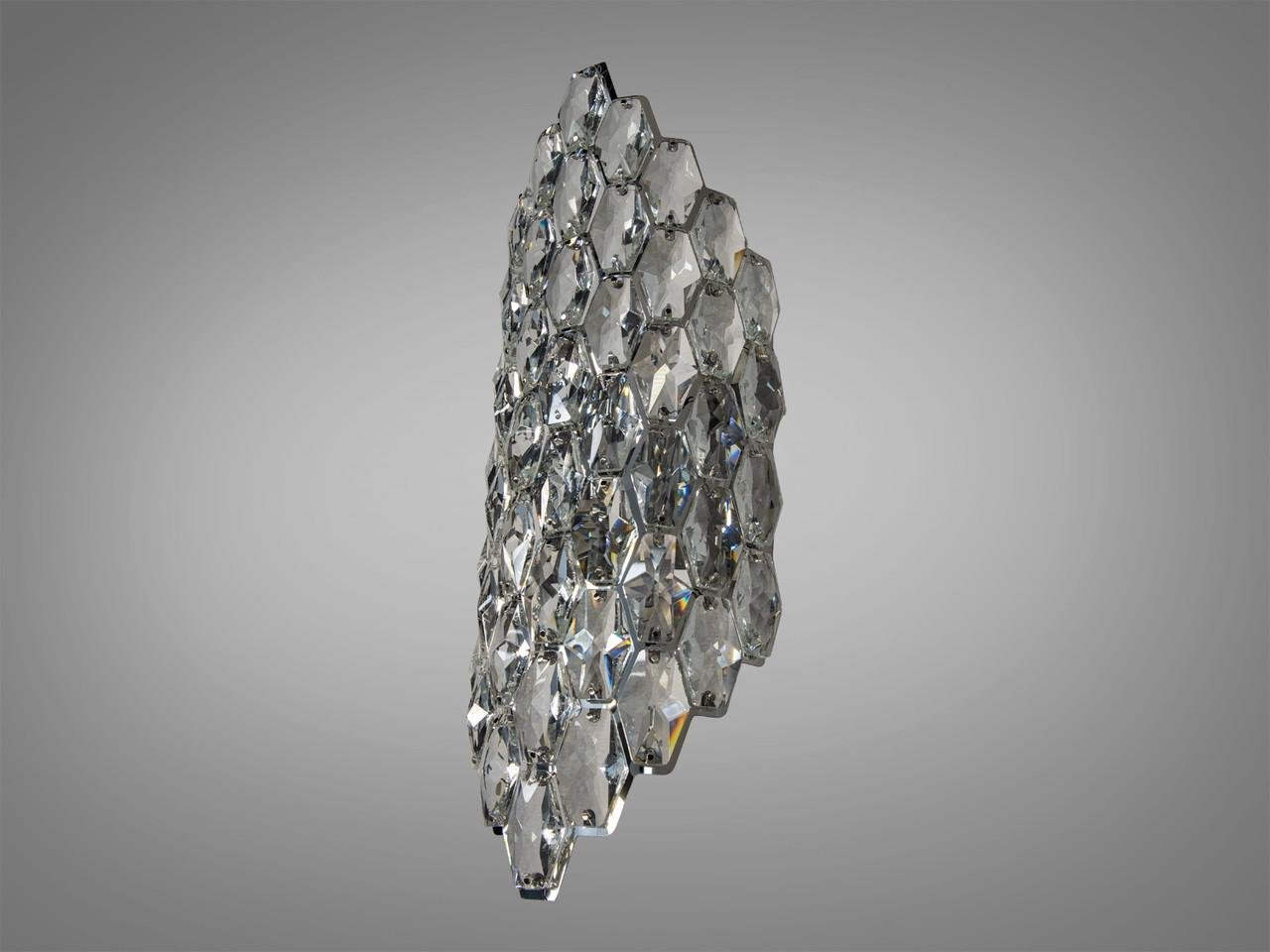 Бра с кристаллами для гостиной 9132-B420CH 41 см Хром (2816779402) - фото 2 Бра с кристаллами для гостиной 9132-B420CH 41 см Хром (2816779402) - фото 2