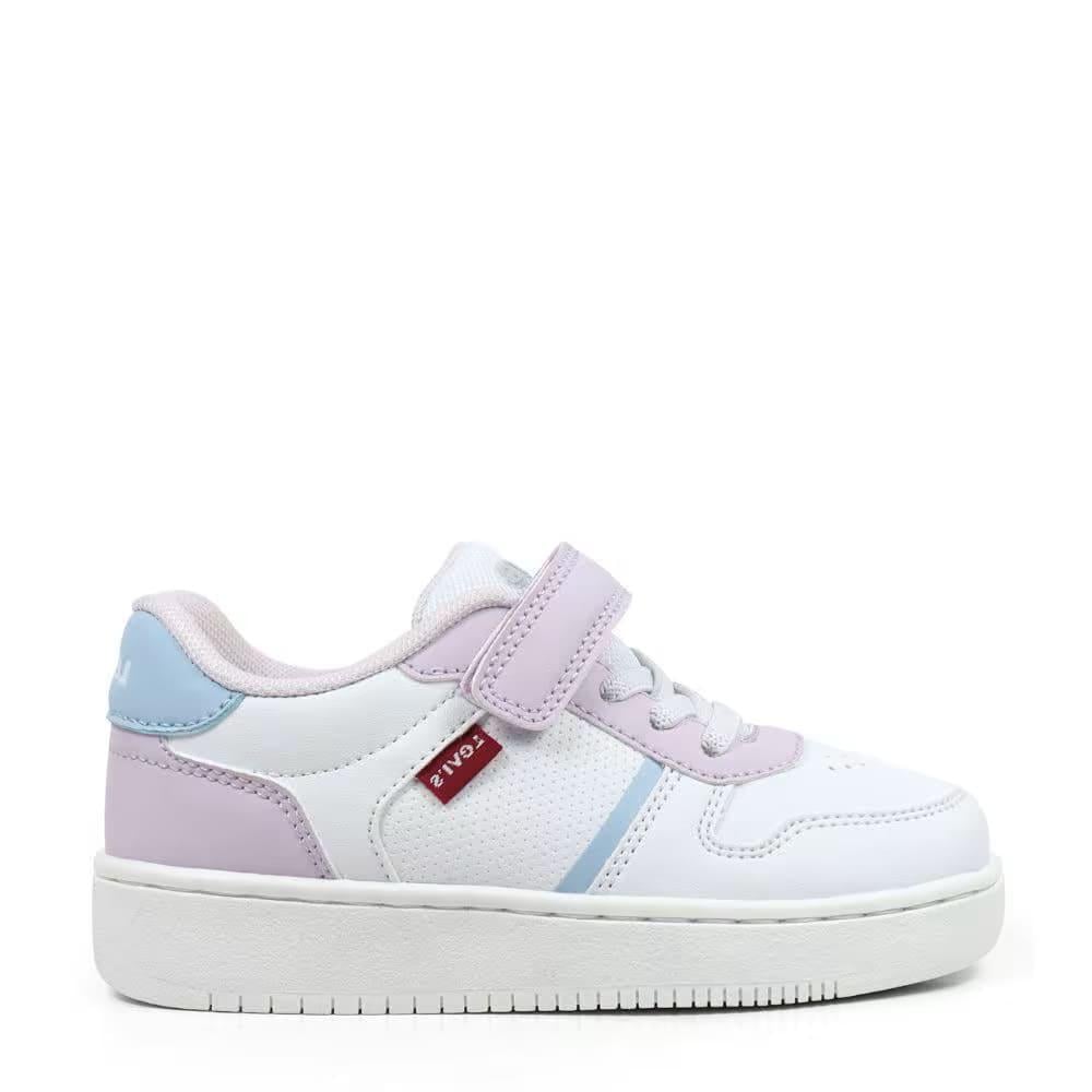 Кроссовки для девочки Levi's Kick mini VUNI0122S 3827 16,5 см р. 25 Белый/Фиолетовый (3415365216)
