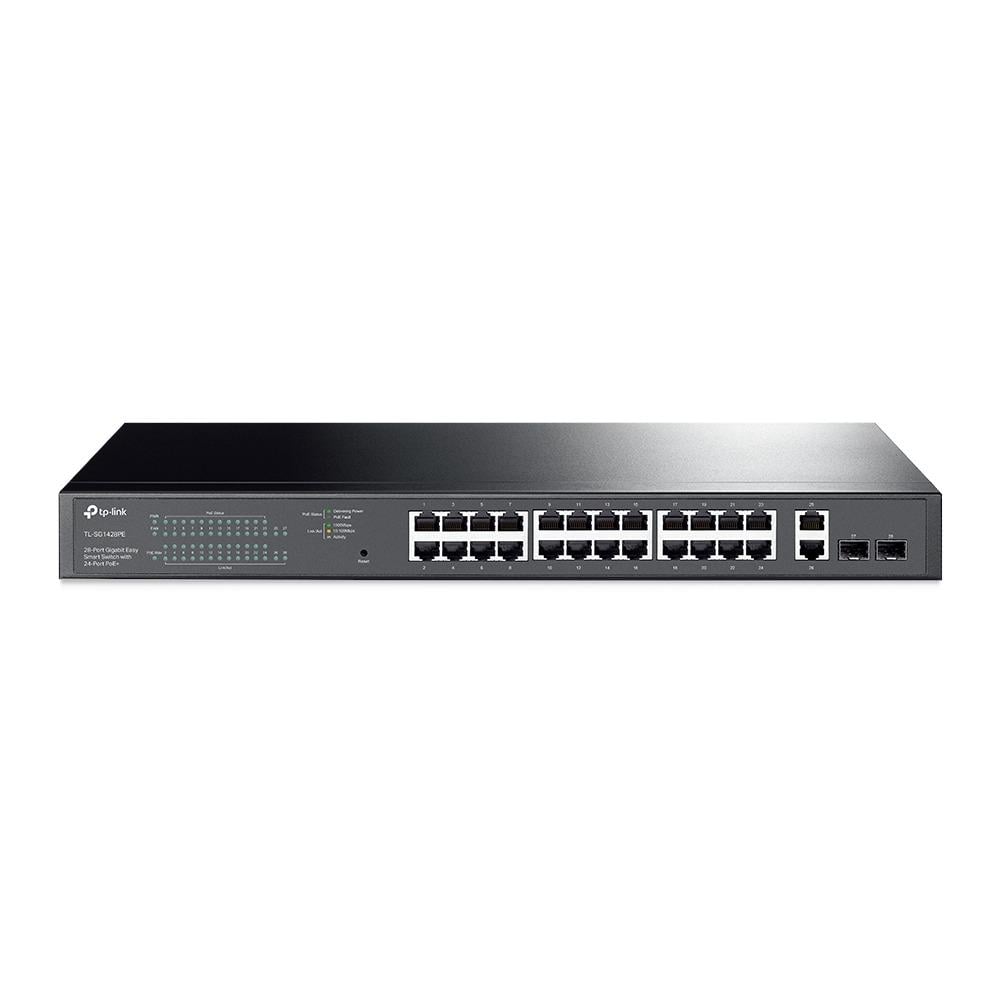 Коммутатор TP-Link TL-SG1428PE гигабитный 26хRJ45/2xSFP (570958) - фото 2