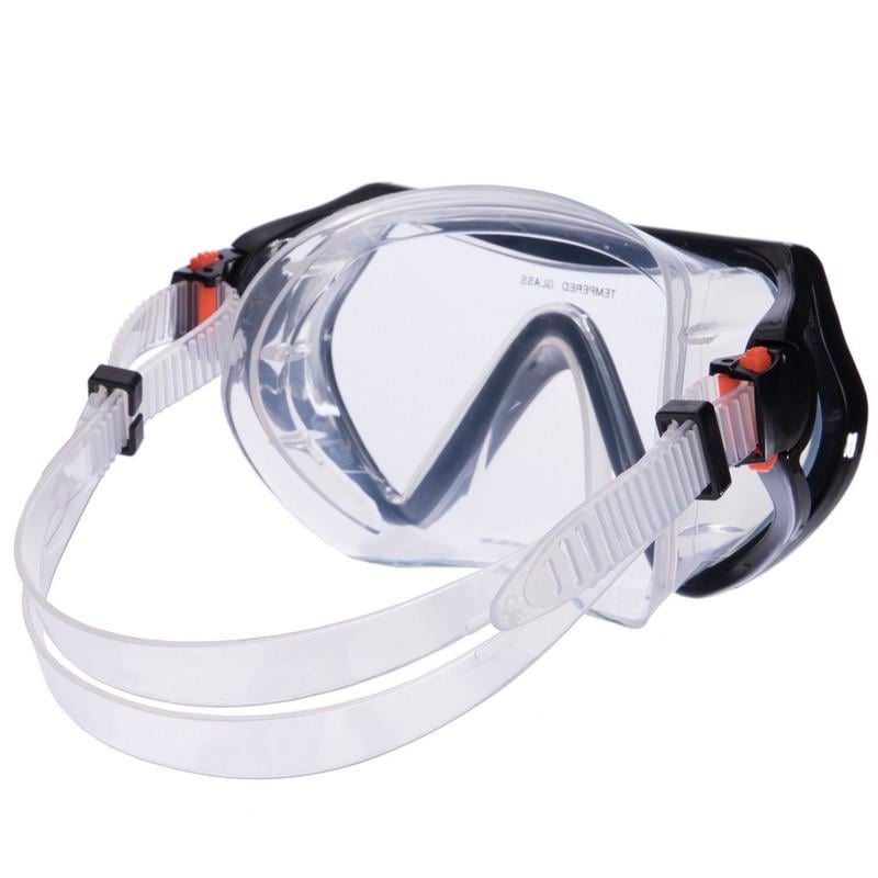 Набор для плавания маска c трубкой Zelart M166-SN52-SIL Черный (NA003645) - фото 2