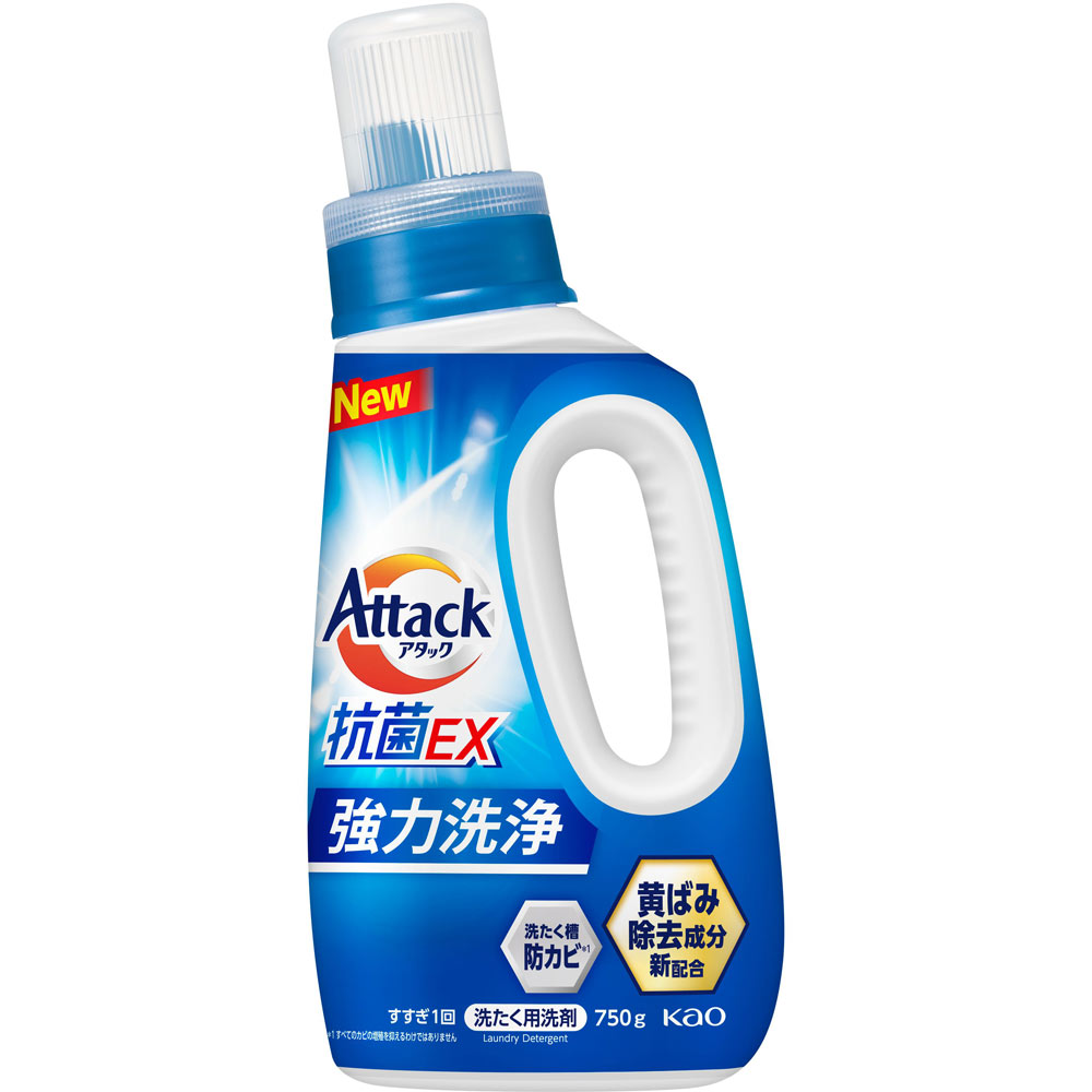 Засіб для прання рідкий антибактеріальний Attack Antibacterial EX КАО 750 г (33536964)