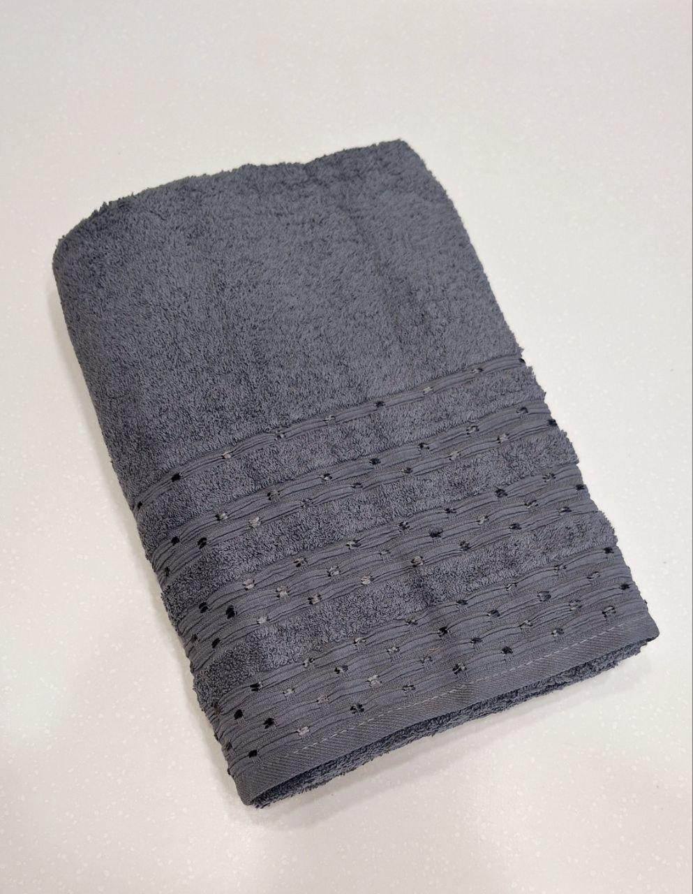 Рушник махровий Cestepe VIP Cotton Сауна 90x150 см Графітовий (394)