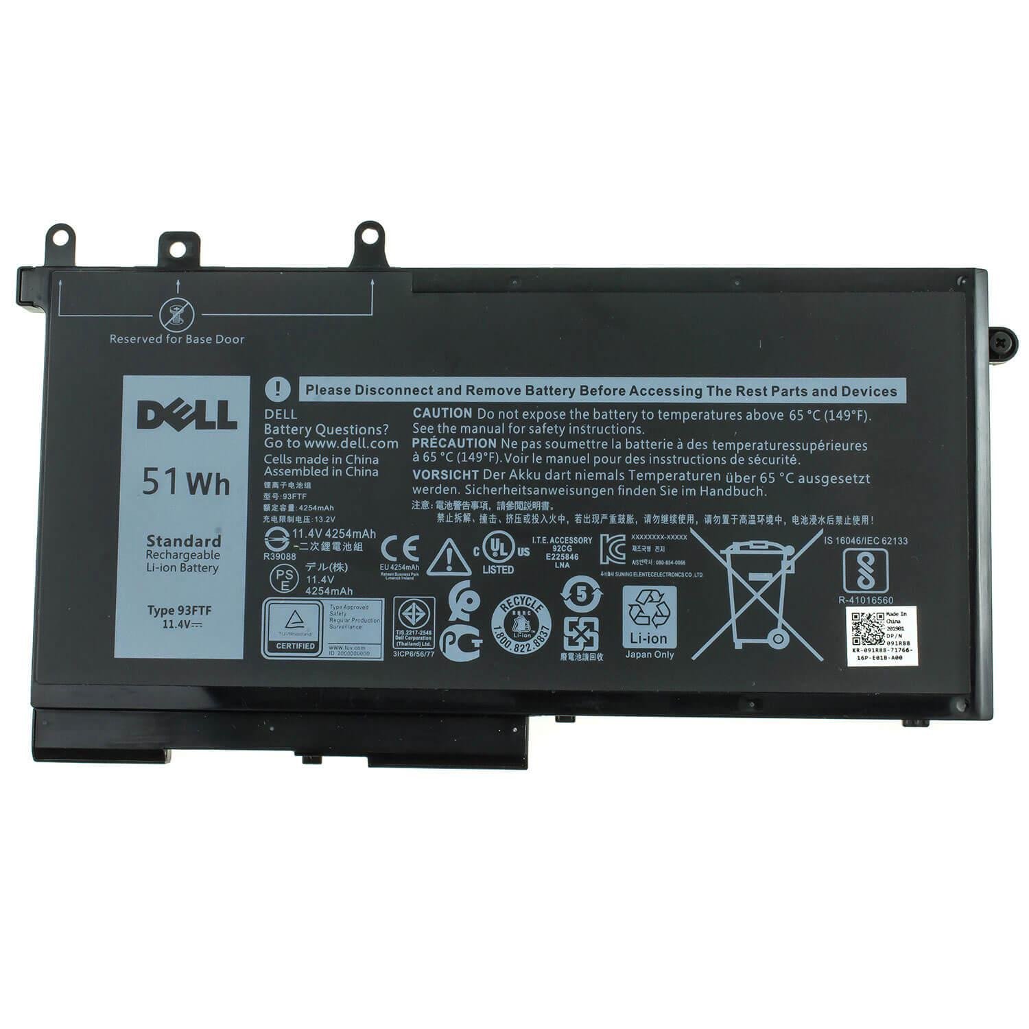 Аккумулятор для Dell Latitude 5511/83XPC/93FTF - фото 1 Аккумулятор для Dell Latitude 5511/83XPC/93FTF - фото 1