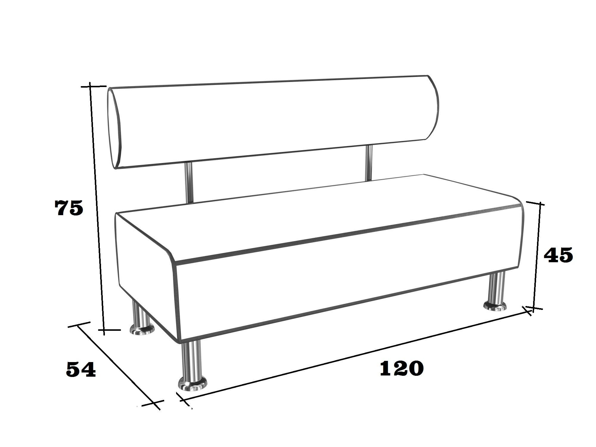 Диван офісний BNB Mini Plus Флай 120 см Чорний (2230) - фото 2 Диван офісний BNB Mini Plus Флай 120 см Чорний (2230) - фото 2