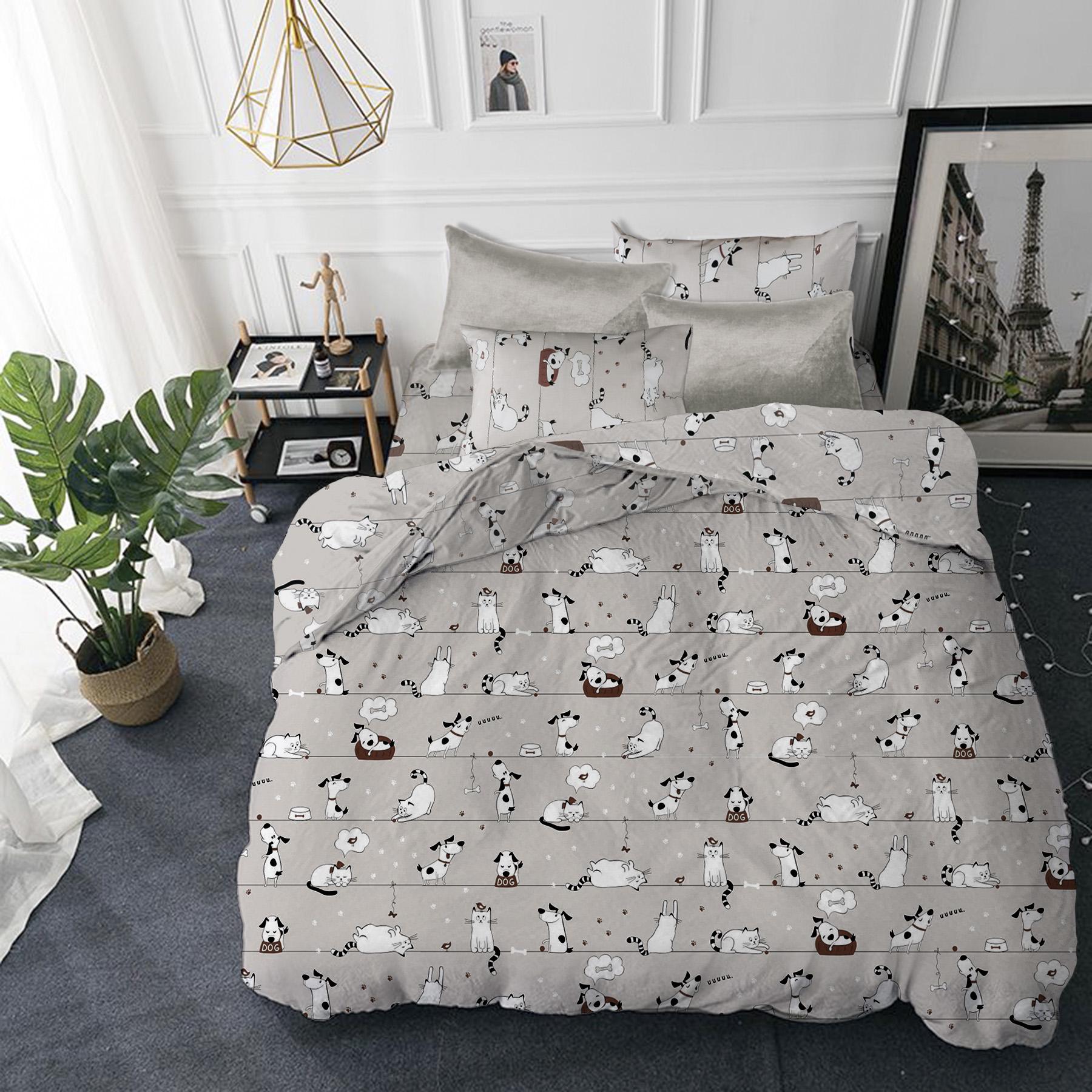 Комплект постельного белья Zastelli полуторный бязь 145х210 см Creamy