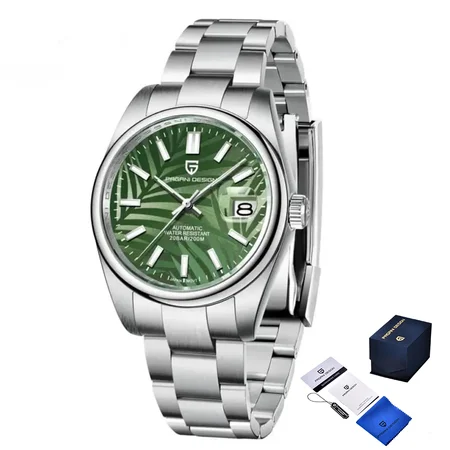 Наручний годинник Pagani Design PD-1715 Silver/Green