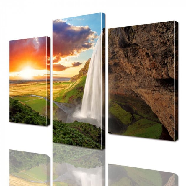 Картина модульная 3 части ArtStar Закат солнца 120х180 см ADNA0018