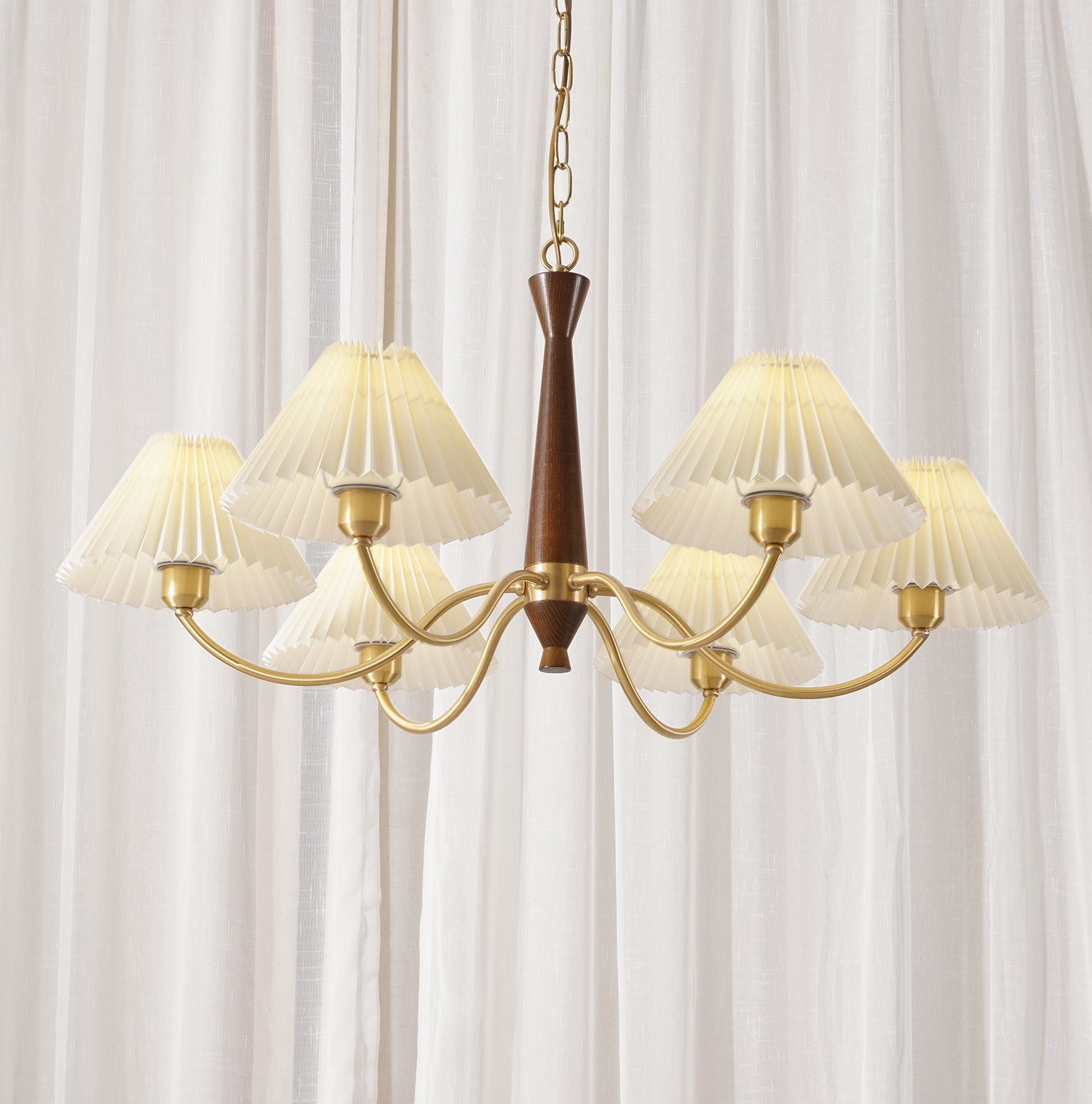 Люстра потолочная Патриция LED 6912 6 плафонов Золотистый (7187852)